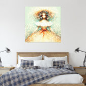 Baby's Breath Bloemenmeisje Canvas Afdruk (Insitu (Slaapkamer))