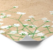 Baby's Breath Bloemrijke Rustieke & Boho Trouw Wel Poster (Hoek)