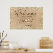 Baby's Breath Bloemrijke Rustieke & Boho Trouw Wel Poster (Keuken)