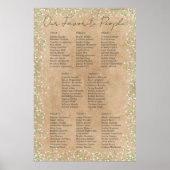 Baby's Breath Bloemrijke Rustieke Trouwstoelindeli Poster (Voorkant)