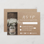 Baby's Breath Bloemstuk Pot Rustieke Kraft RSVP (Voorkant / Achterkant)