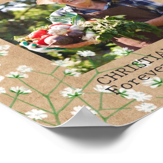 Baby's Breath Boho Rustic in het liefhebben van he Poster (Hoek)