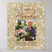 Baby's Breath Boho Rustic in het liefhebben van he Poster (Voorkant)