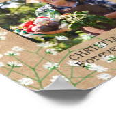 Baby's Breath Boho Rustic In Loving Memory Trouwfe Poster (Hoek)