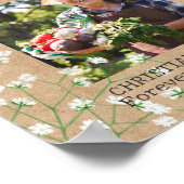 Baby's Breath Boho Rustieke Trouwdag ter nagedacht Poster (Hoek)