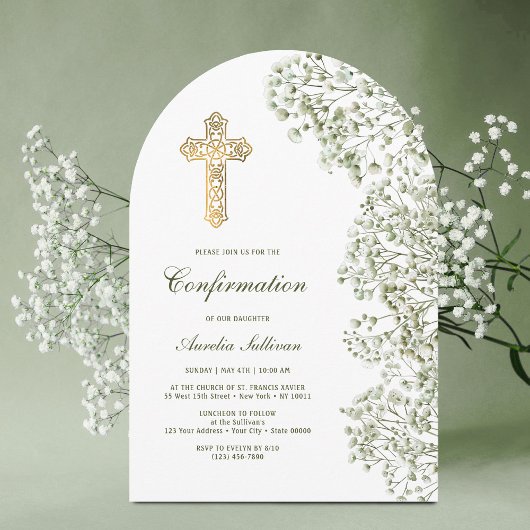 Baby's Breath Boog Bevestiging Kaart