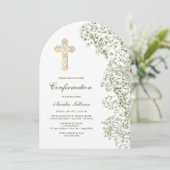 Baby's Breath Boog Bevestiging Kaart (Staand voorkant)