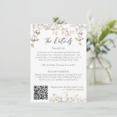 Baby's Breath Bruiloft Behuizing Kaart (Staand voorkant)