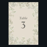 Baby's Breath bruiloft Kaart<br><div class="desc">Illustratie gypsophila baby's adem rond rand met rustieke off witte achtergrond en grijze tekst.</div>