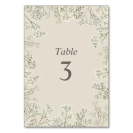 Baby's Breath bruiloft Kaart