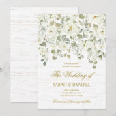 Baby's Breath bruiloft Kaart (Voorkant / Achterkant)