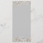 Baby's Breath Bruiloft Menu (Achterkant)