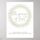 Baby's Breath Bruiloftsfeest Oplaadstation Poster (Voorkant)