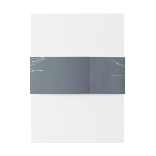 Baby's Breath Chalkboard BG & String Lights Floral Uitnodigingen Wikkel (Achterkant Voorbeeld)