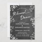 Baby's Breath Chalkboard Modern repetitie diner Kaart (Voorkant)