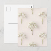 Baby's Breath Delicate Neutral Pattern Briefkaart (Voorkant / Achterkant)
