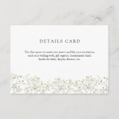 Baby's Breath Details Bijlagekaart Informatiekaartje (Voorkant)