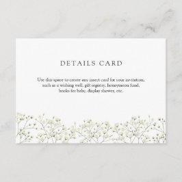 Baby's Breath Details Enclosure Kaart