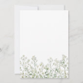 Baby's Breath Doop Uitnodiging (Achterkant)