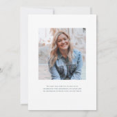 Baby's Breath Elegant Baptisme Kaart (Achterkant)