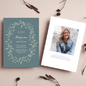 Baby's Breath Elegant Baptisme Kaart