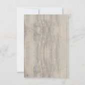 Baby's Breath en Bourgogne Bloemen Rustieke RSVP (Achterkant)