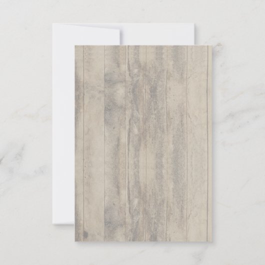 Baby's Breath en Bourgogne Bloemen Rustieke RSVP (Achterkant)