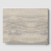 Baby's Breath en Bourgondische bloemen Rustieke br Gastenboek (Achterkant)