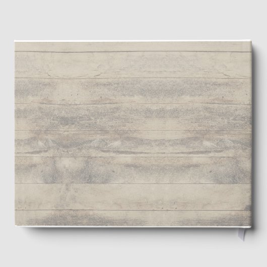 Baby's Breath en Bourgondische bloemen Rustieke br Gastenboek (Achterkant)