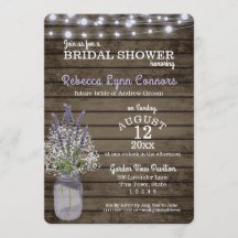 Baby's Breath en Lavendel Rustiek Vrijgezellenfees