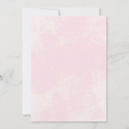 Baby's Breath en Pink Roses verlovingsfeest Kaart (Achterkant)