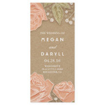 Baby's Breath en Roze Rozen Trouwprogramma's