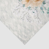 Baby's Breath, Eucalyptus & Champagne Pansies Tissuepapier (Detail)