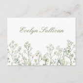 Baby's Breath Flat Place Card (Voorkant)