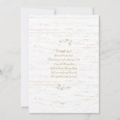 Baby's Breath Floral Baby shower Invitation Kaart (Achterkant)