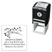 Baby's Breath Floral Branch Elegant Zelfinktende Stempel (In situ)