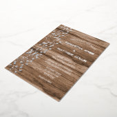 Baby's Breath Floral Wildflower Gold Folie Wedding Folie Uitnodiging (Gedraaid)