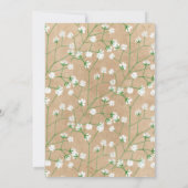 Babys Breath Floral zal je mijn matron zijn. Kaart (Achterkant)