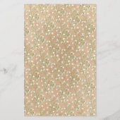 Baby's Breath Flowers Rustic Boho Wedding Menu (Achterkant)