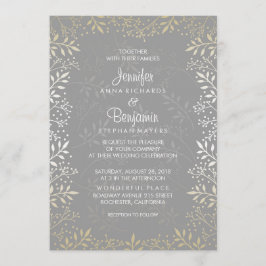 Baby's Breath Folie (faux) Bruiloft Kaart