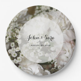Baby's Breath Foto, persoonlijke bruiloft Papieren Bordje