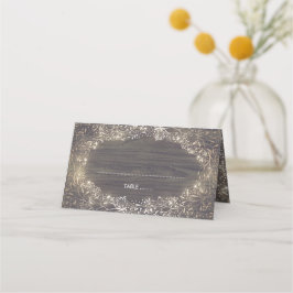 Baby's Breath Gold Bloemen Krans Rustieke Bruiloft Plaatskaartje