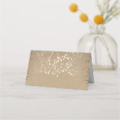Baby's Breath Gold bruiloft Plaatskaartje (Achterkant)