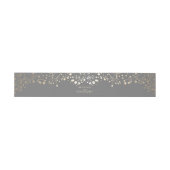 Baby's Breath Gold Foil Wedding Uitnodigingen Wikkel (Vlak)