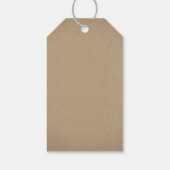 Baby's Breath Gold Kraft bruiloft Cadeaulabel (Achterkant)