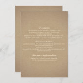 Baby's Breath Gold Wedding Details - Informatie Informatiekaartje (Voorkant / Achterkant)