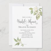 Baby's Breath Greenery Botanical Floral Save The Date (Voorkant)