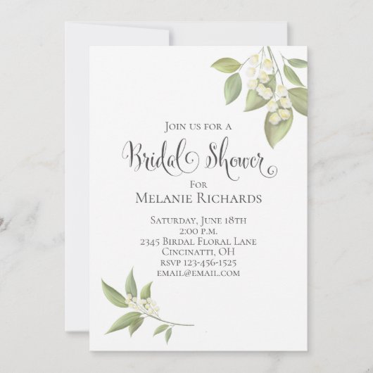 Baby's Breath Greenery Botanical Floral Save The Date (Voorkant)