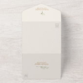 Baby's Breath Guldenroede Trouw RSVP All In One Uitnodiging (Buitenkant)