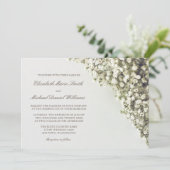  Baby's Breath Huwelijksuitnodigingen Kaart (Staand voorkant)